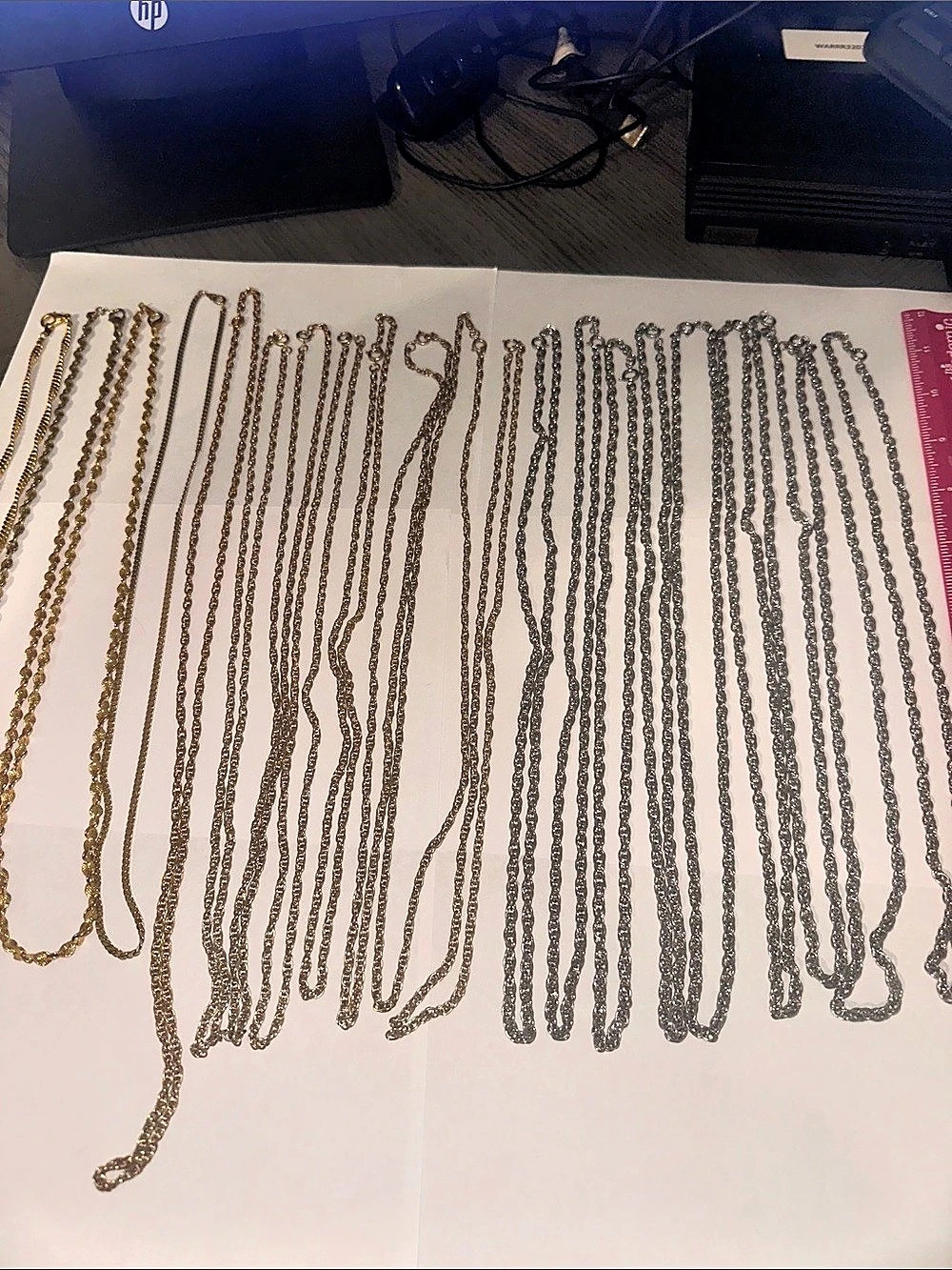 Assorted Gold & Silver Necklace Lot